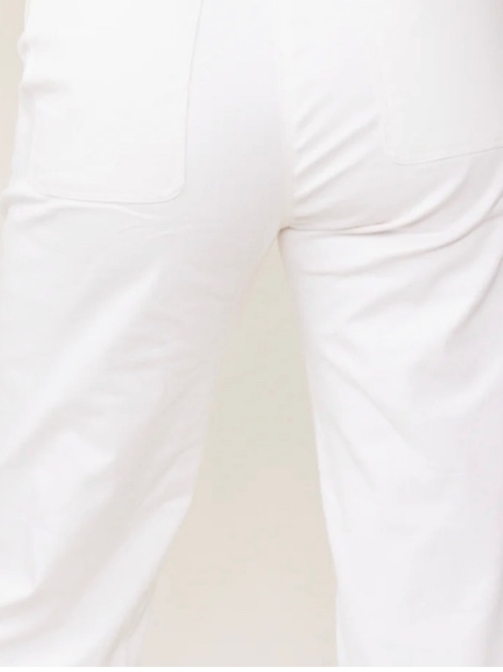 Able Ann Twill Straight Leg Pant Antique White Womens 14 NEW - Picture 4 of 10